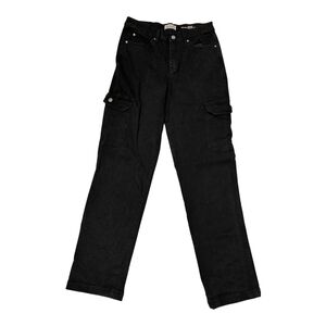 Nicole Miller Black Cargo High Rise Pants